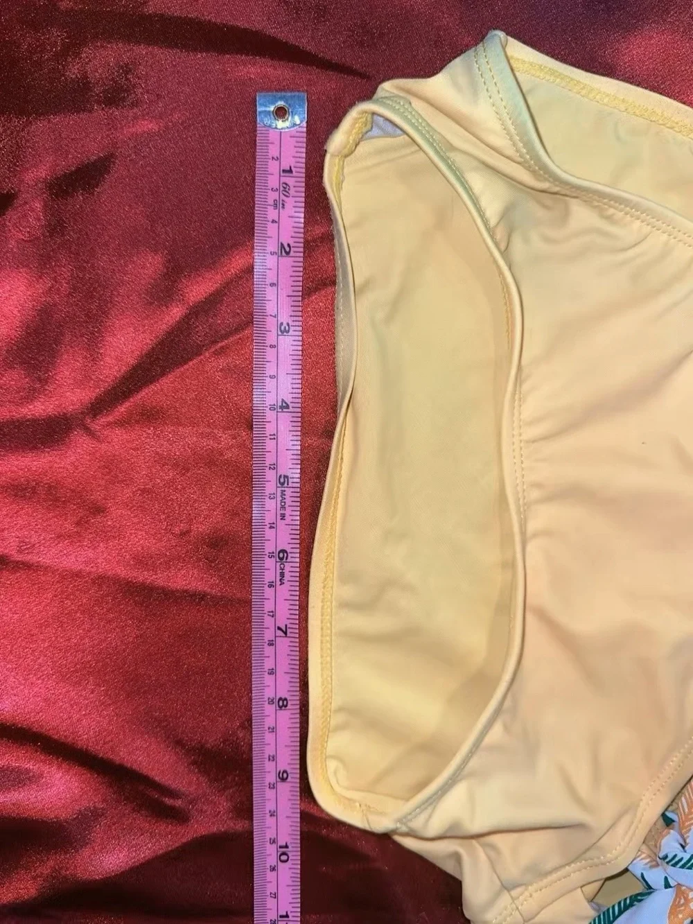 Kids One-Piece Swimsuit in Pale Yellow